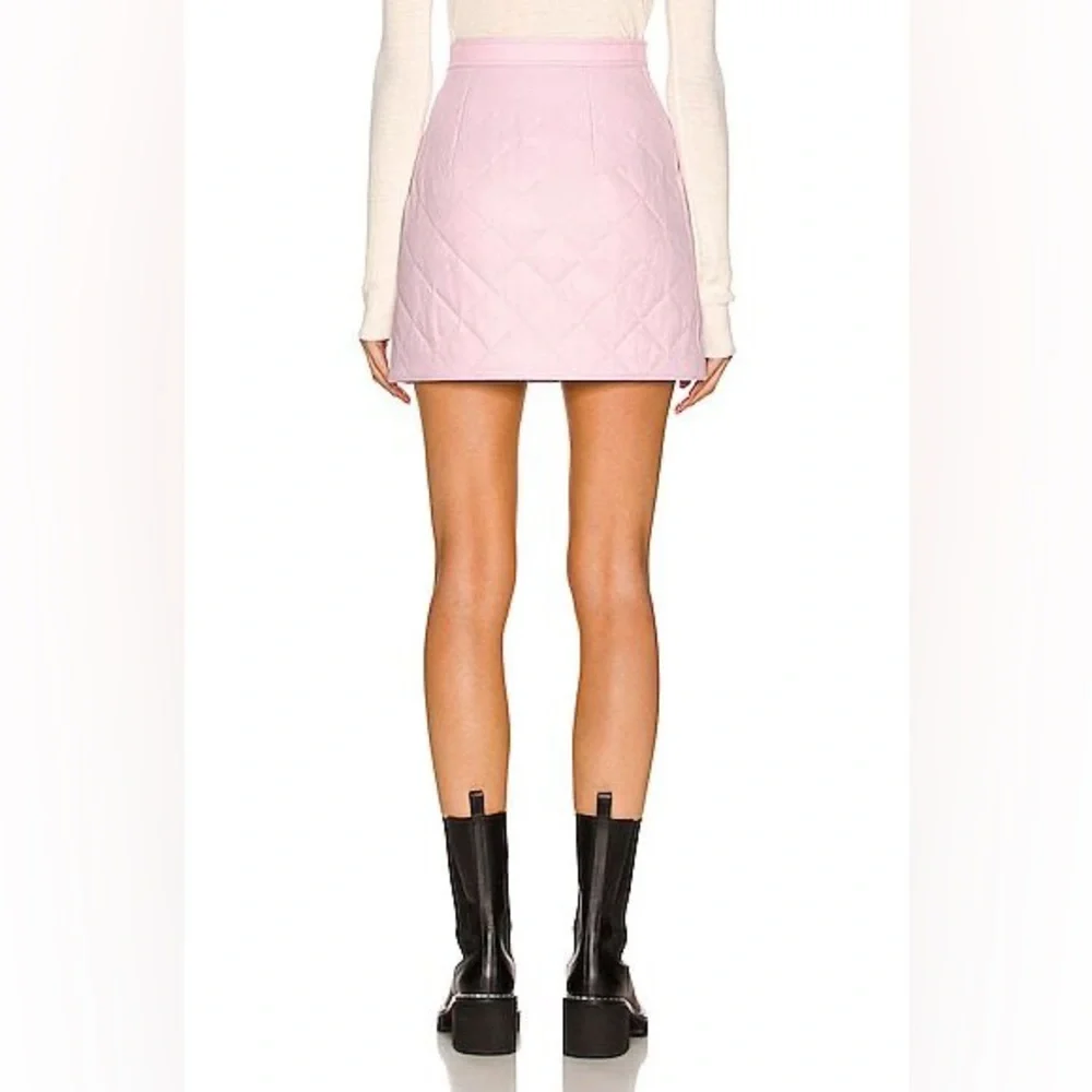 NWT $680 Burberry High-waisted Casia Quilted Nylon Blend Twill Skirt - Picture 6 of 10